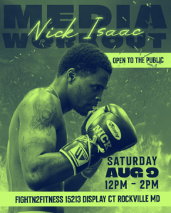 Nick Isaac flyer