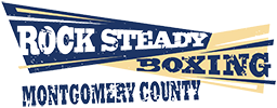 Logo for Rock Steady Boxing Montgomery County.